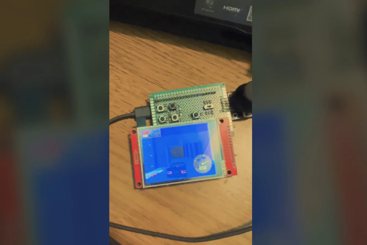 New 3D Racing Game on ESP32 Offers Gamers a Unique Downloadable Experience Today